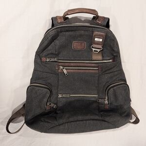 TUMI ALPHA Brief Pack Backpack FXT Ballistic Nylon Leather Grey